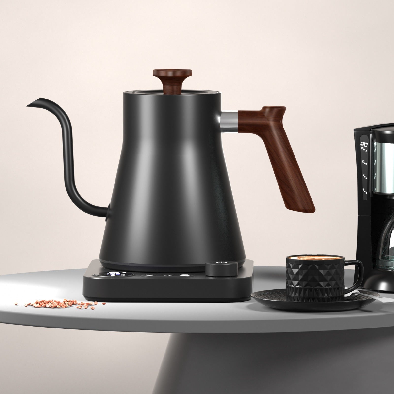 Goose Nose Electrical Kettles - Black